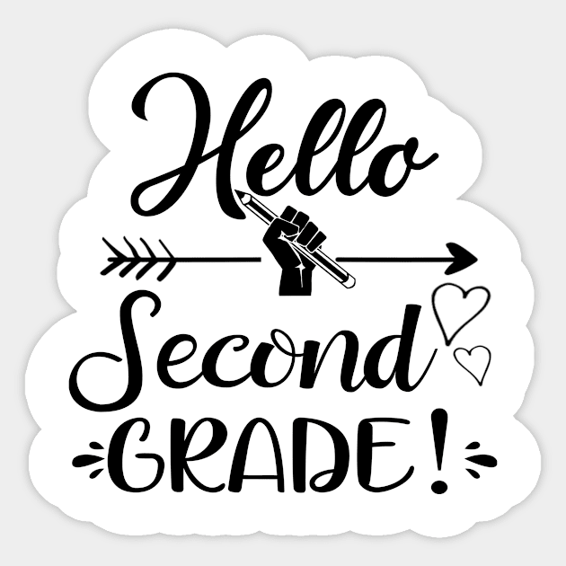 Hello second grade Sticker by creativity-w